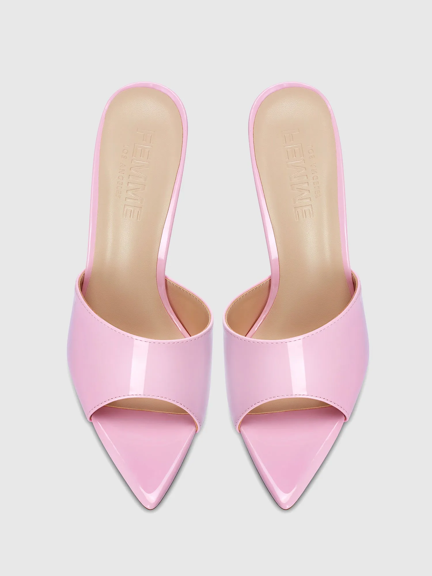 Gianni Patent Mule - Barbie Pink