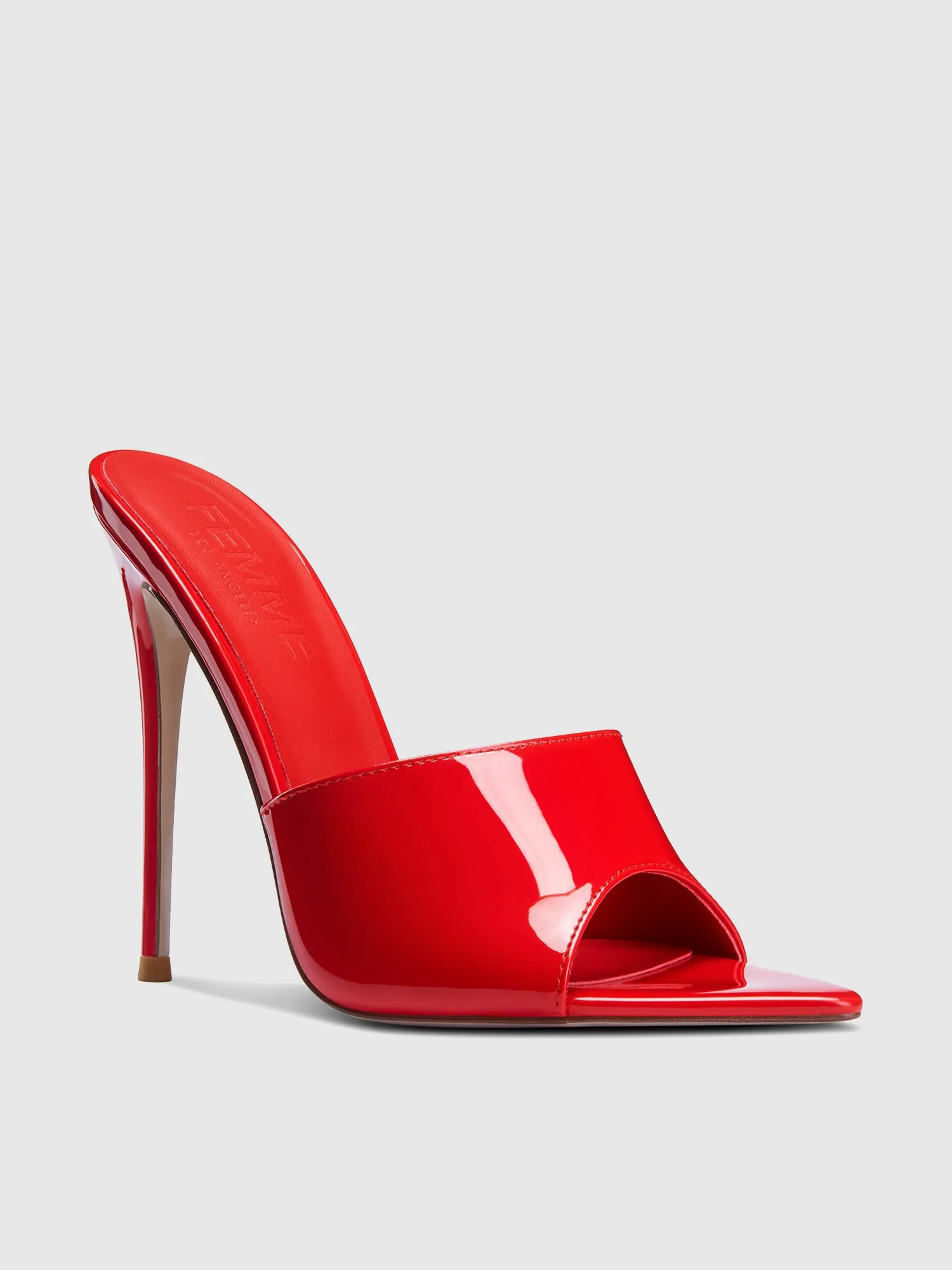 Gianni Patent Mule - Rouge