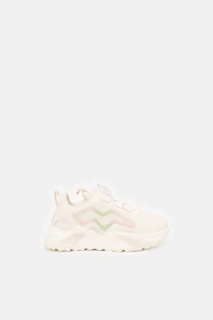 Girls Pink Chunky Trainer