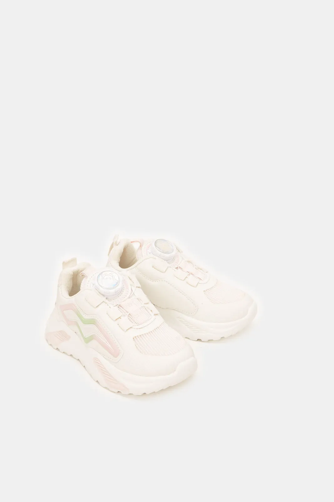 Girls Pink Chunky Trainer