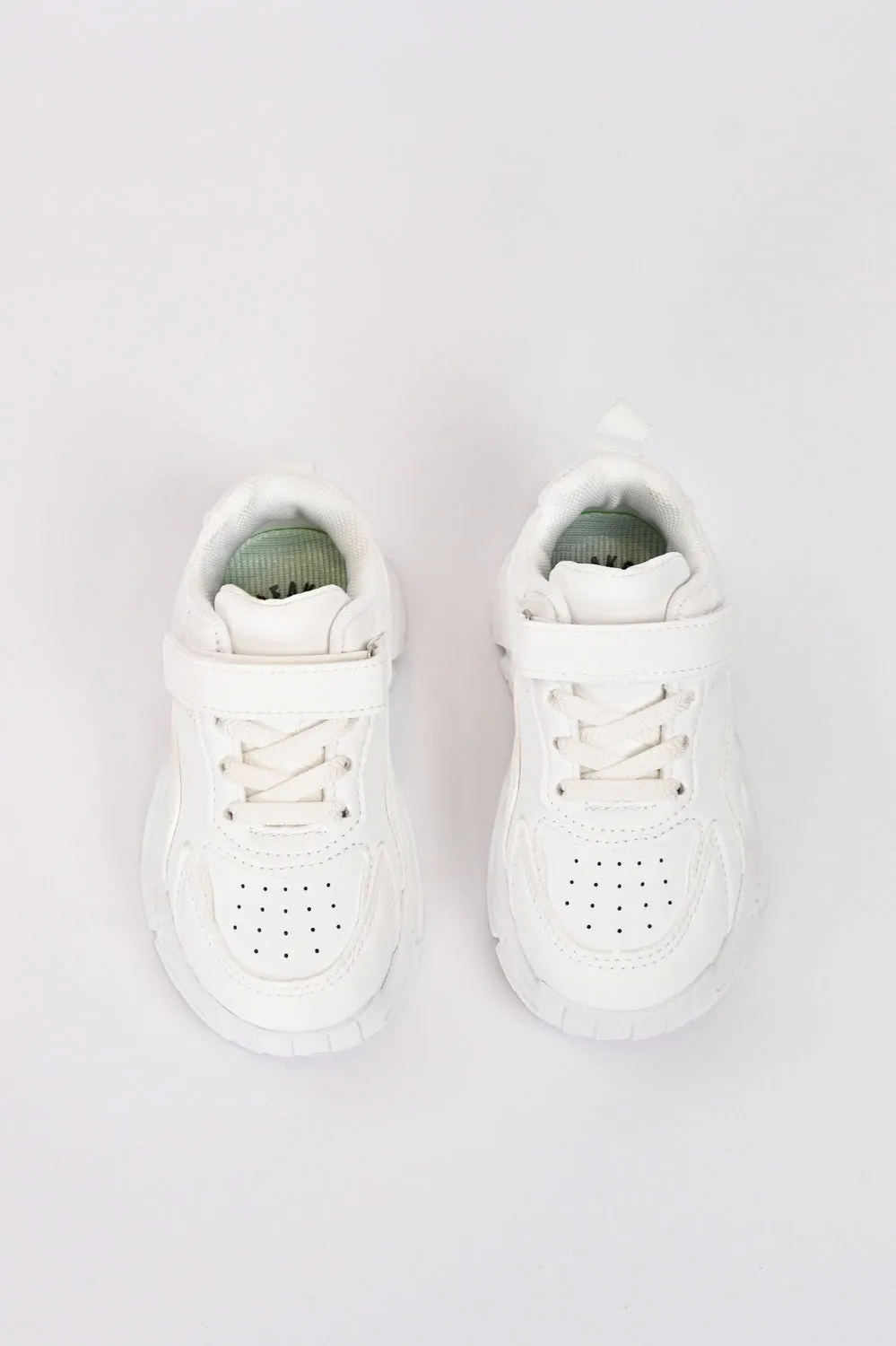 GIRLS WHITE CHUNKY SNEAKERS