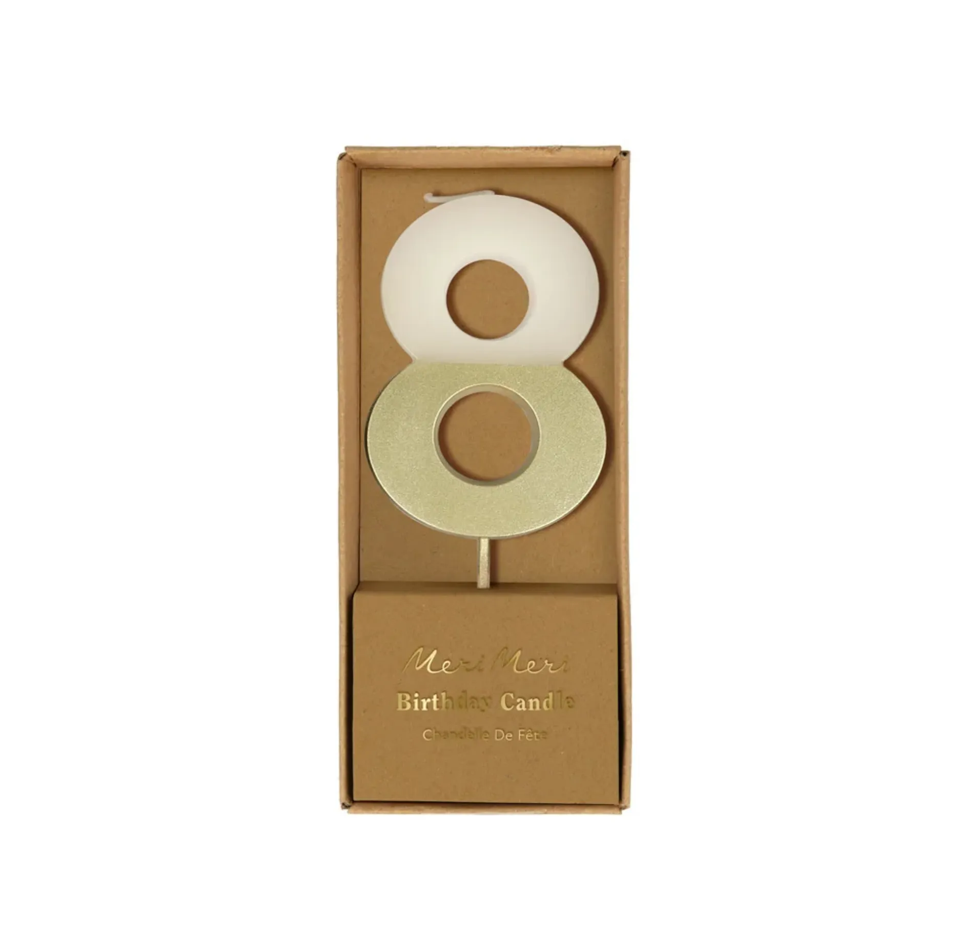 Gold Dipped Number Candles