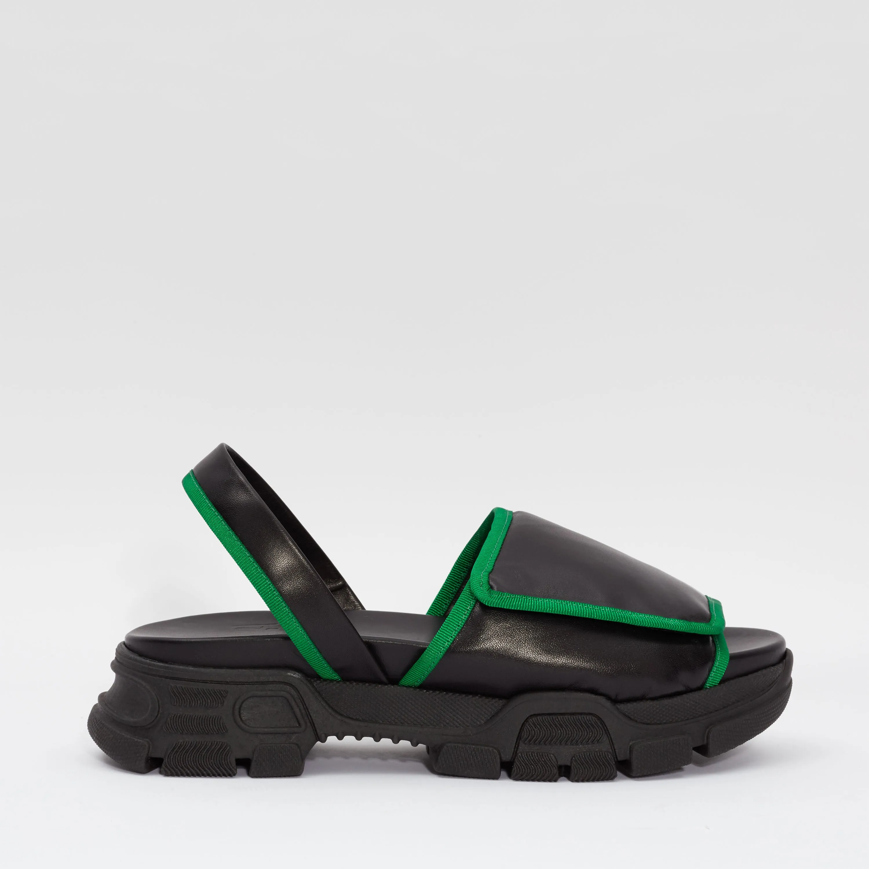 GOYA Black Velcro Sporty Sandal