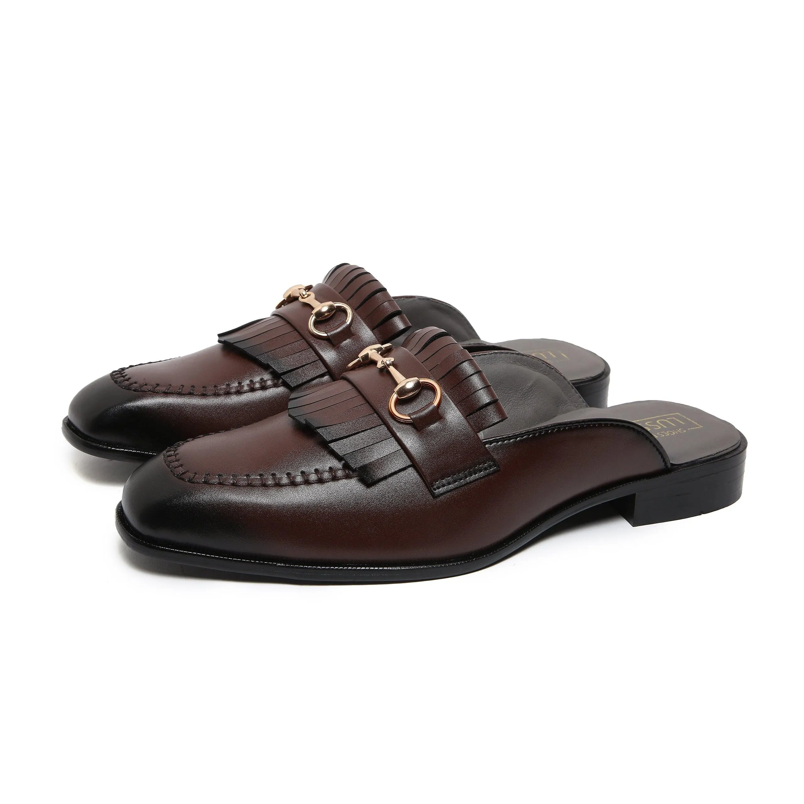 GUSTOSO - DARK TAN MULE