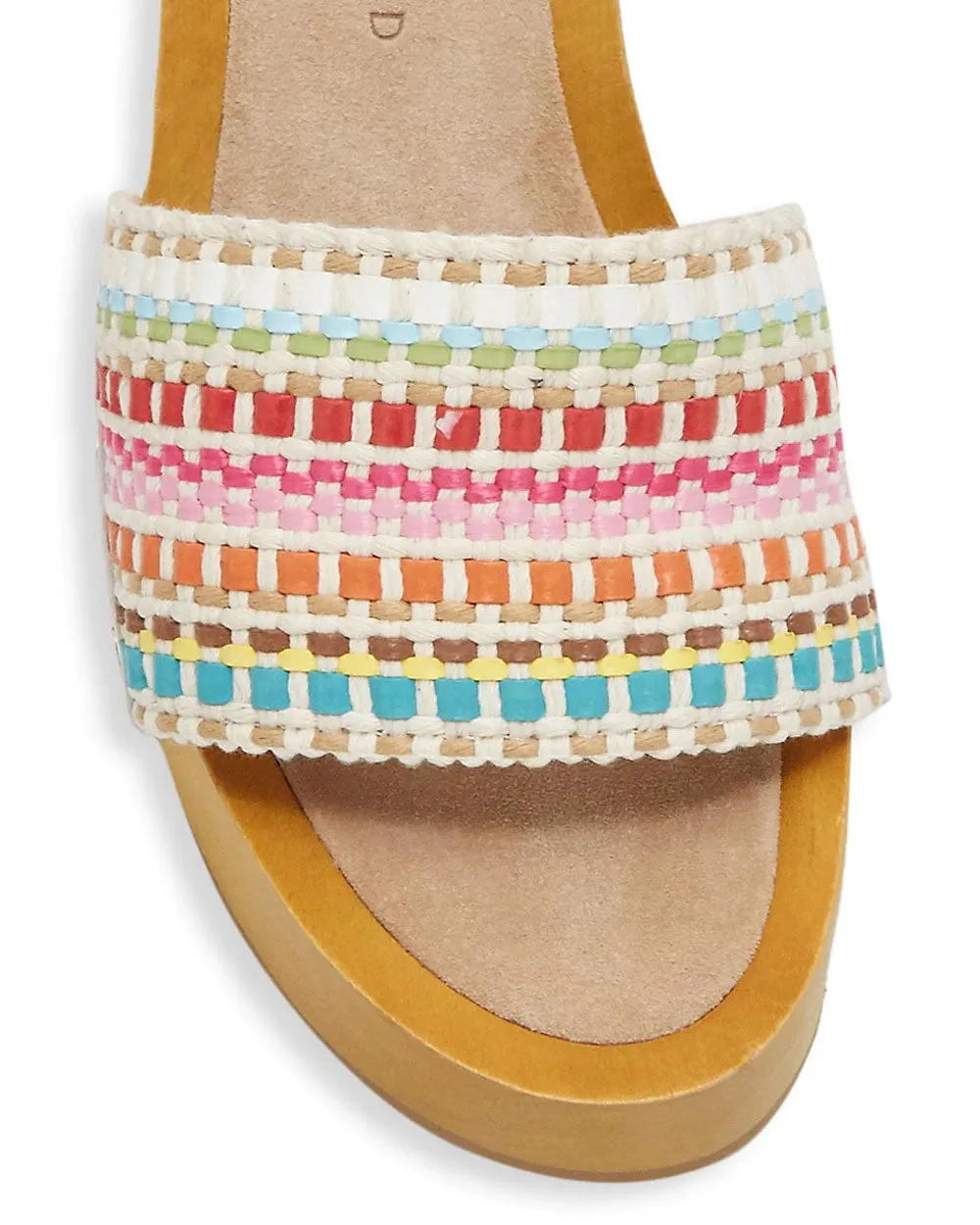 Hannalee Woven Clog Mule in Snow Multi