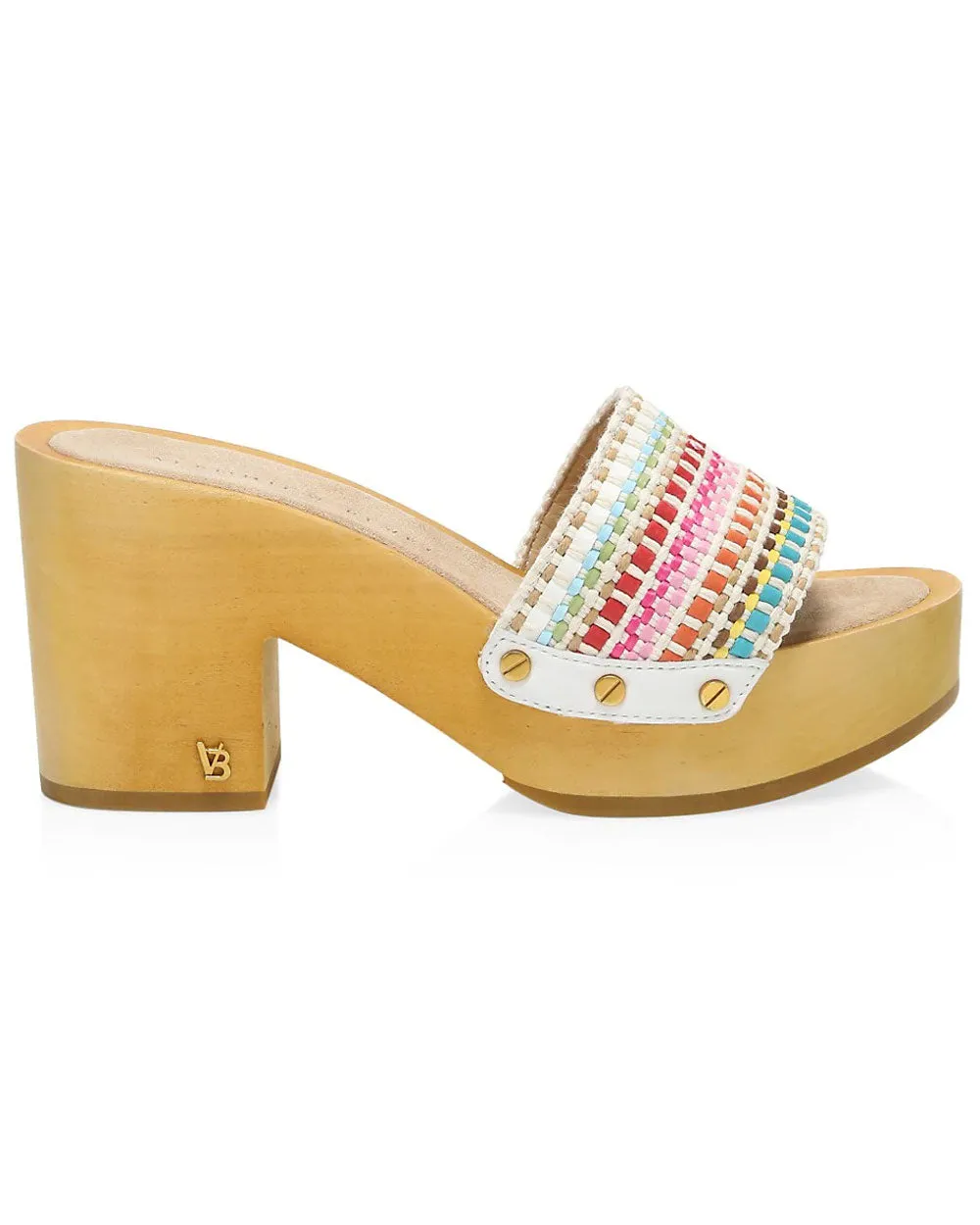 Hannalee Woven Clog Mule in Snow Multi