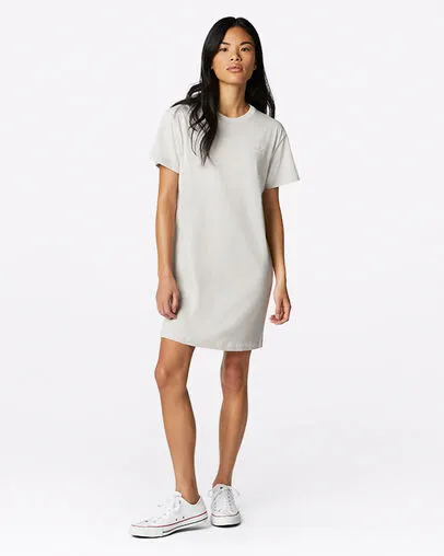 Heathered Short Sleeve T-Shirt Dress