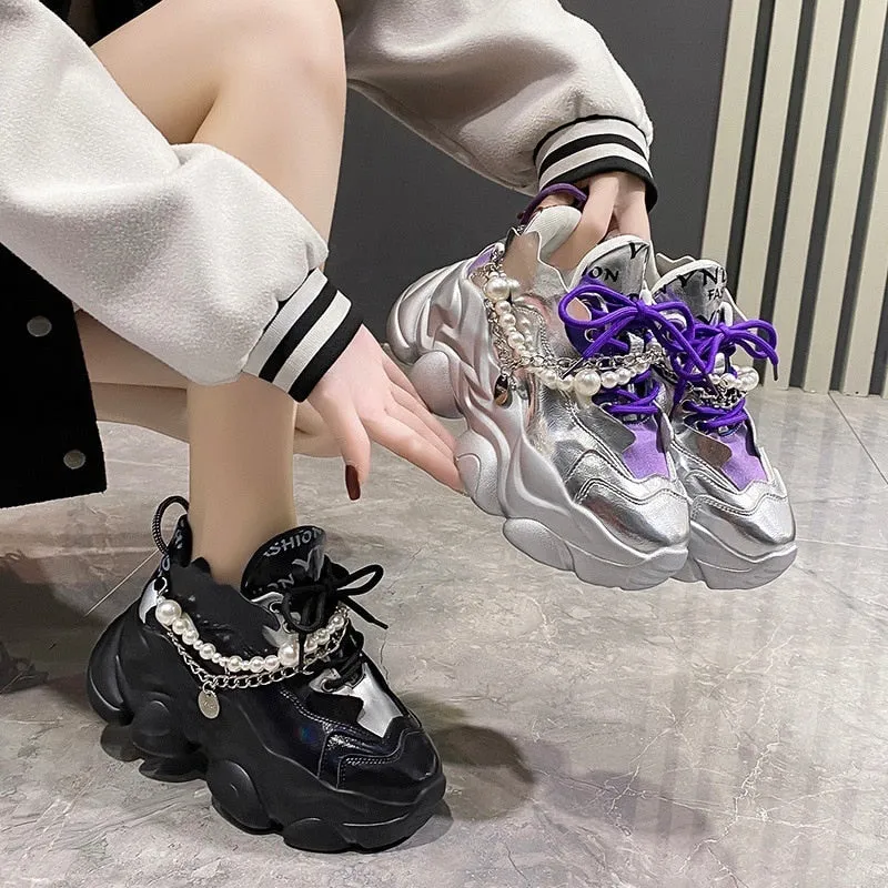 Heidi Chained Chunky Sneakers