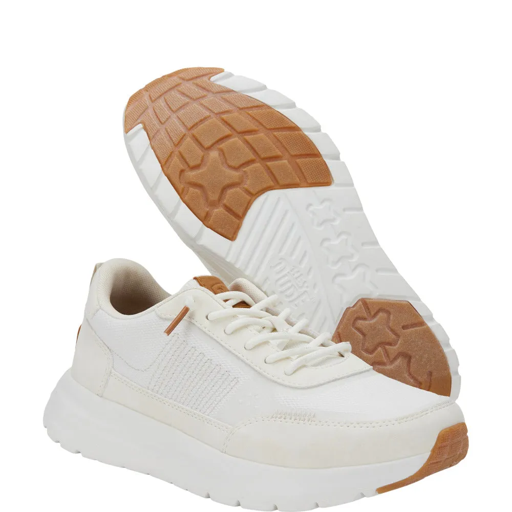 'HEY DUDE' Women's Sirocco Alta Neutrals - White