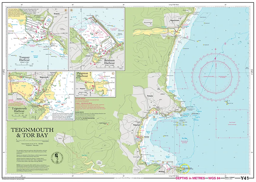 Imray Y41 Teignmouth and Tor Bay Chart