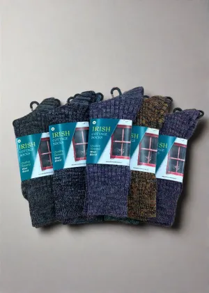 Irish Wool Cottage Socks | Pack of 7