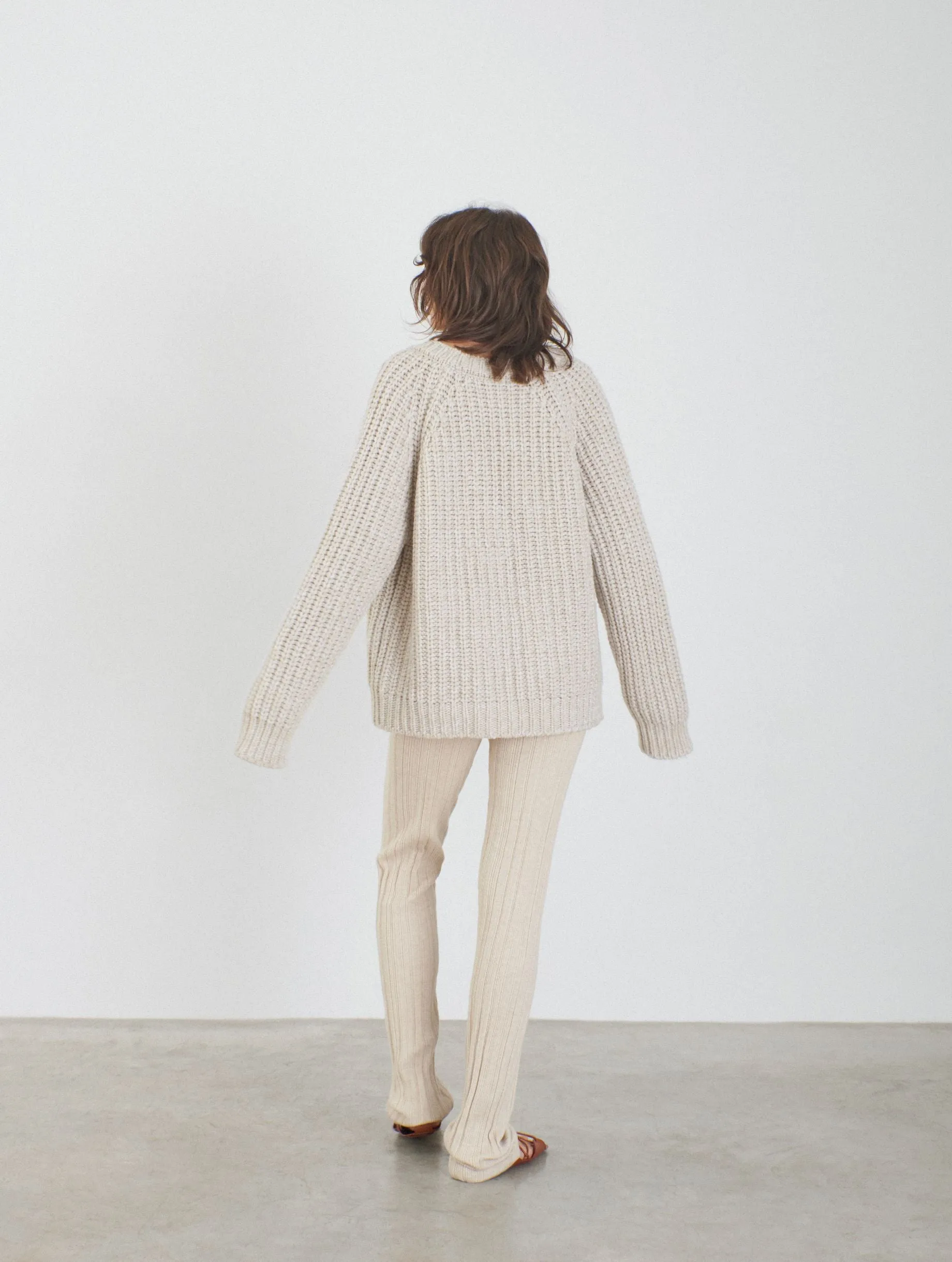 Jersey Cashmere knitted chunky