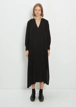 Jhula Long-Sleeve Maxi Dress — Black