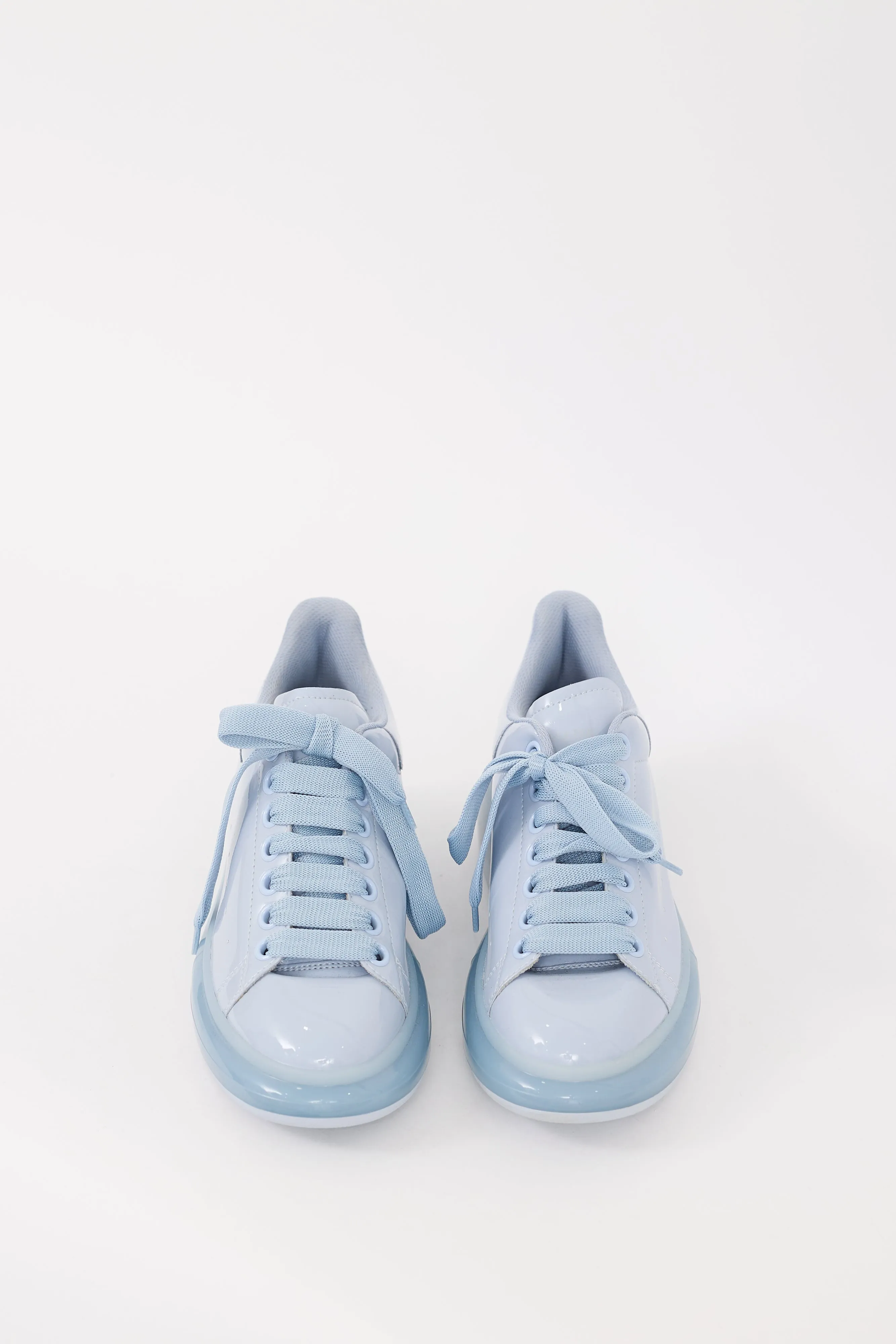 Light Blue Patent Leather Oversized Sneaker