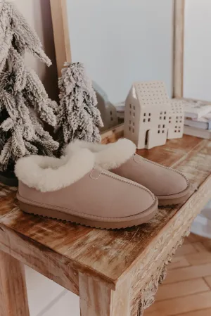 Light Grey Debra Fuzzy Clogs