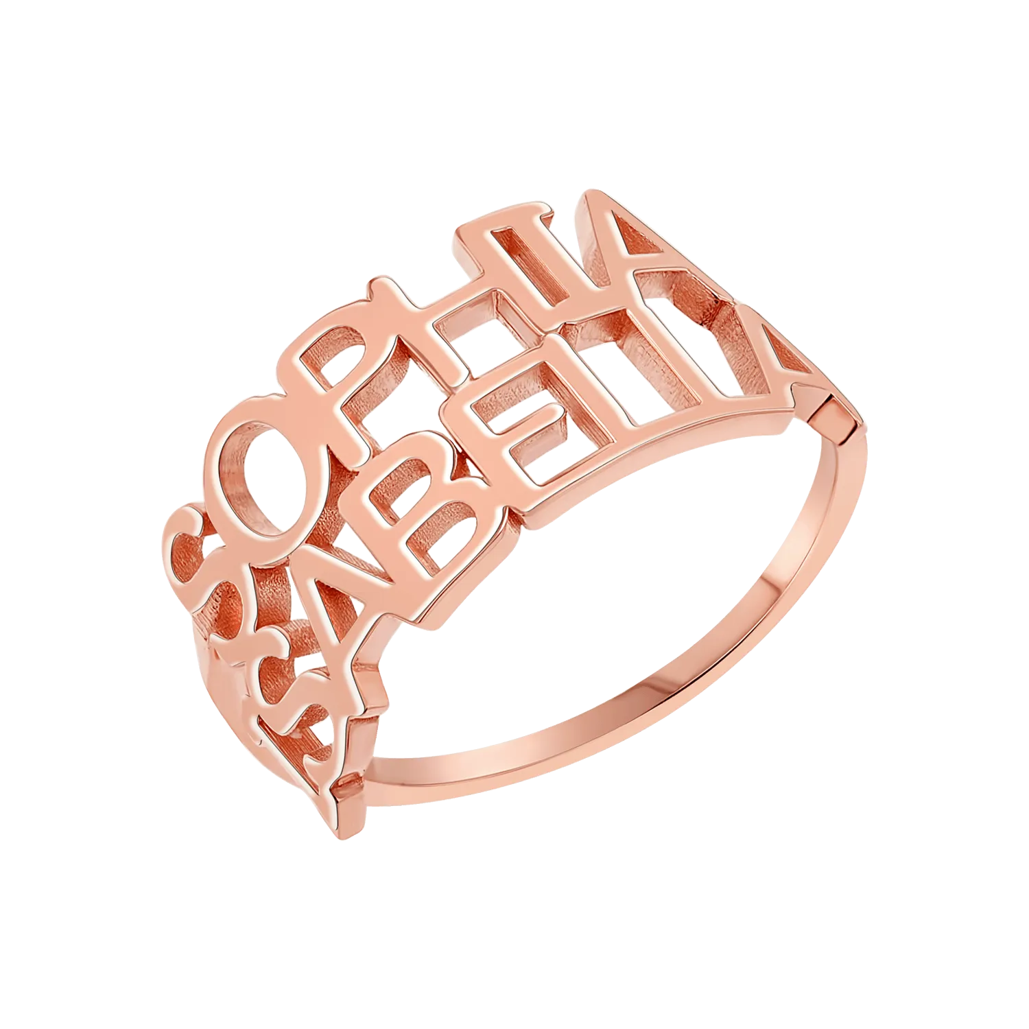 Linear Double Name Ring