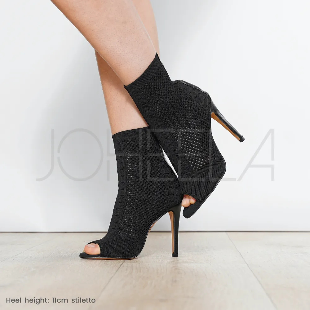 Lou noir - Talons stilettos standard - Personnalisable