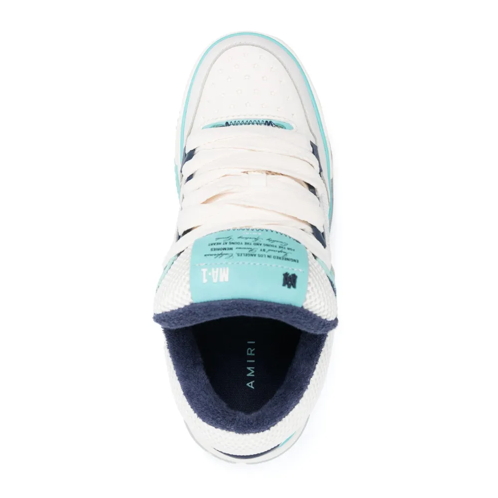 MA-1 Panelled Leather Sneakers