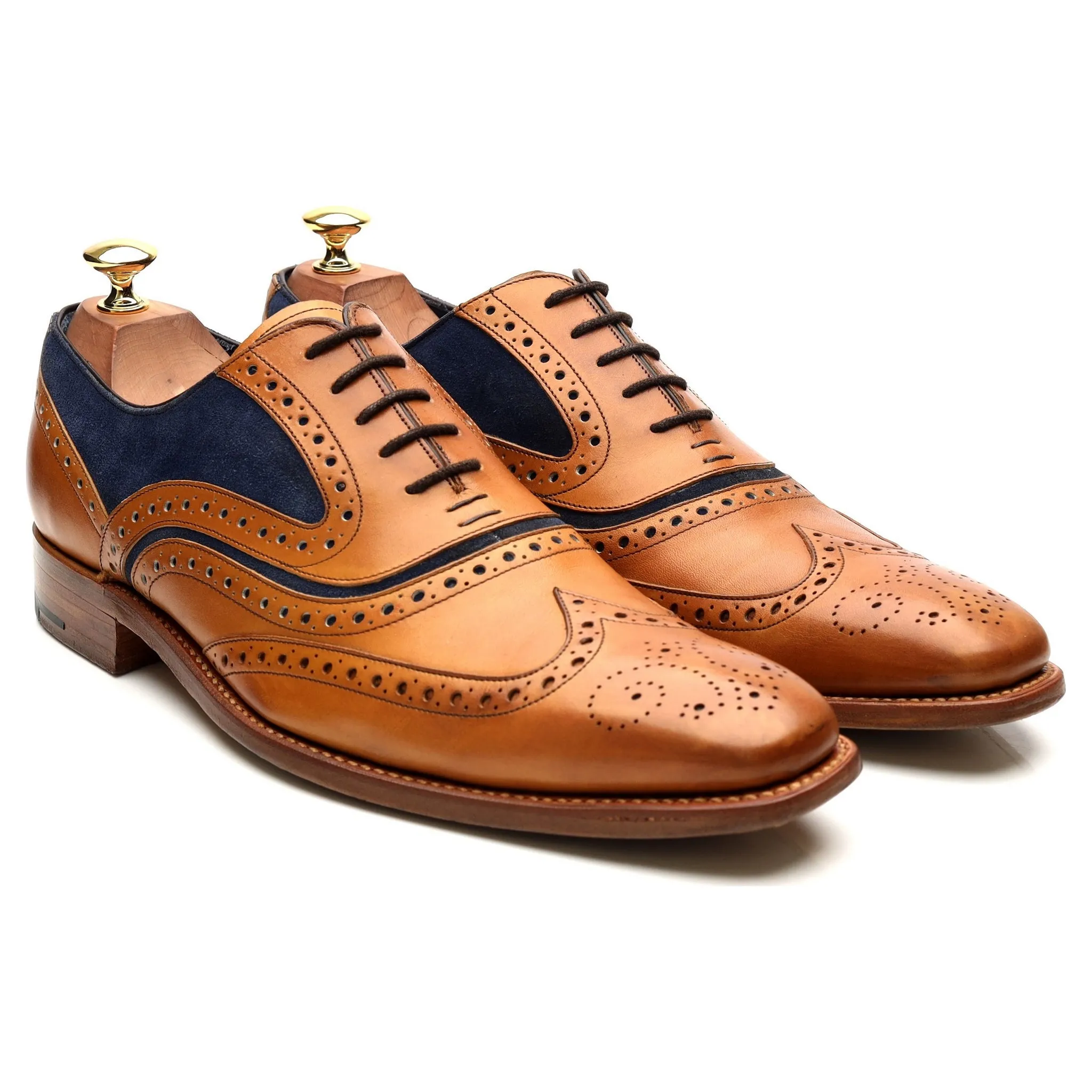 'McClean' Tan Brown Leather Brogues UK 9 F