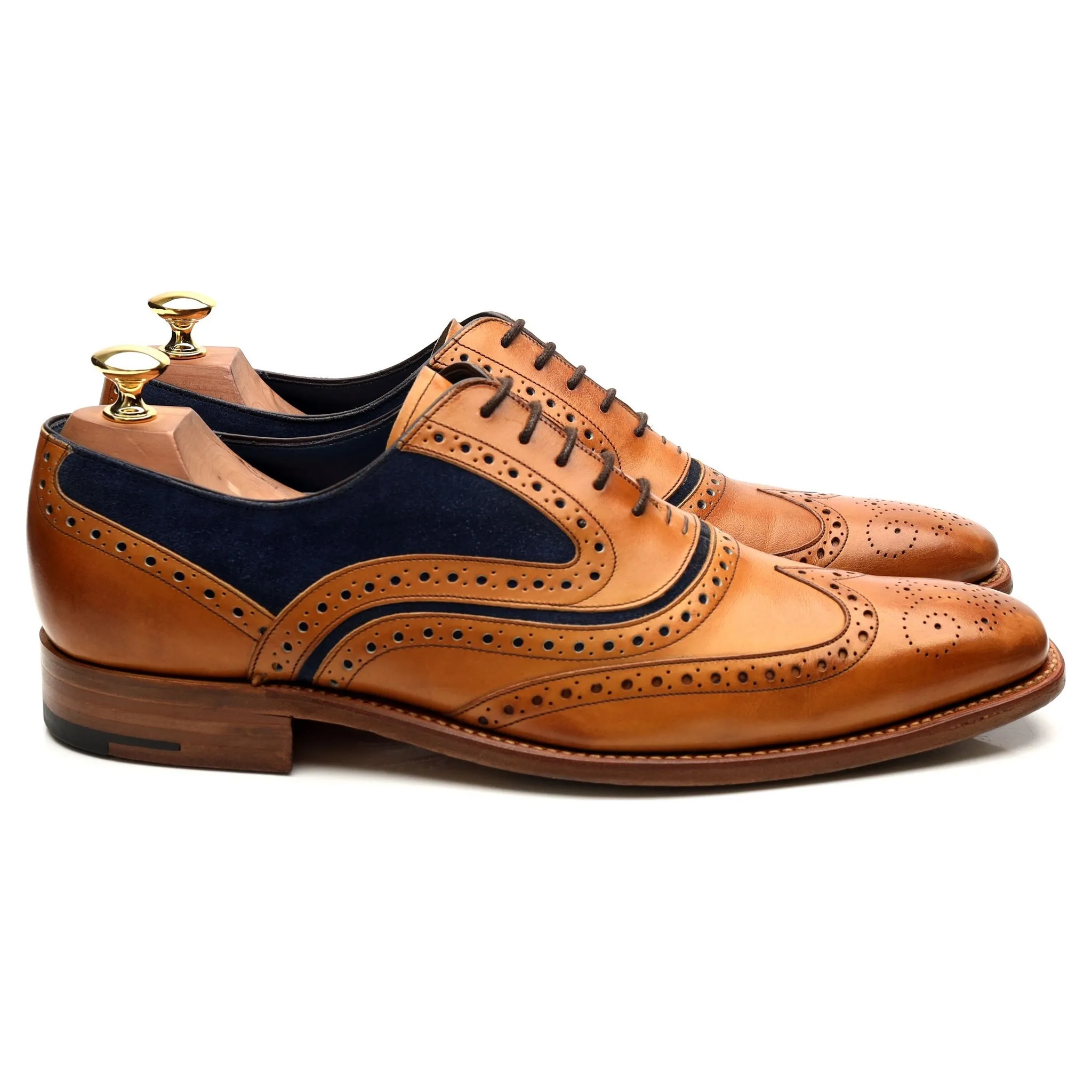 'McClean' Tan Brown Leather Brogues UK 9 F