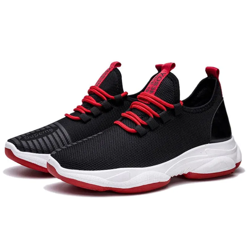 Men Sneakers Black White Sports Shoes