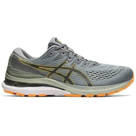 Men's Asics GEL-Kayano 28, Sheet Rock/Orange Pop, 12.5 D Medium