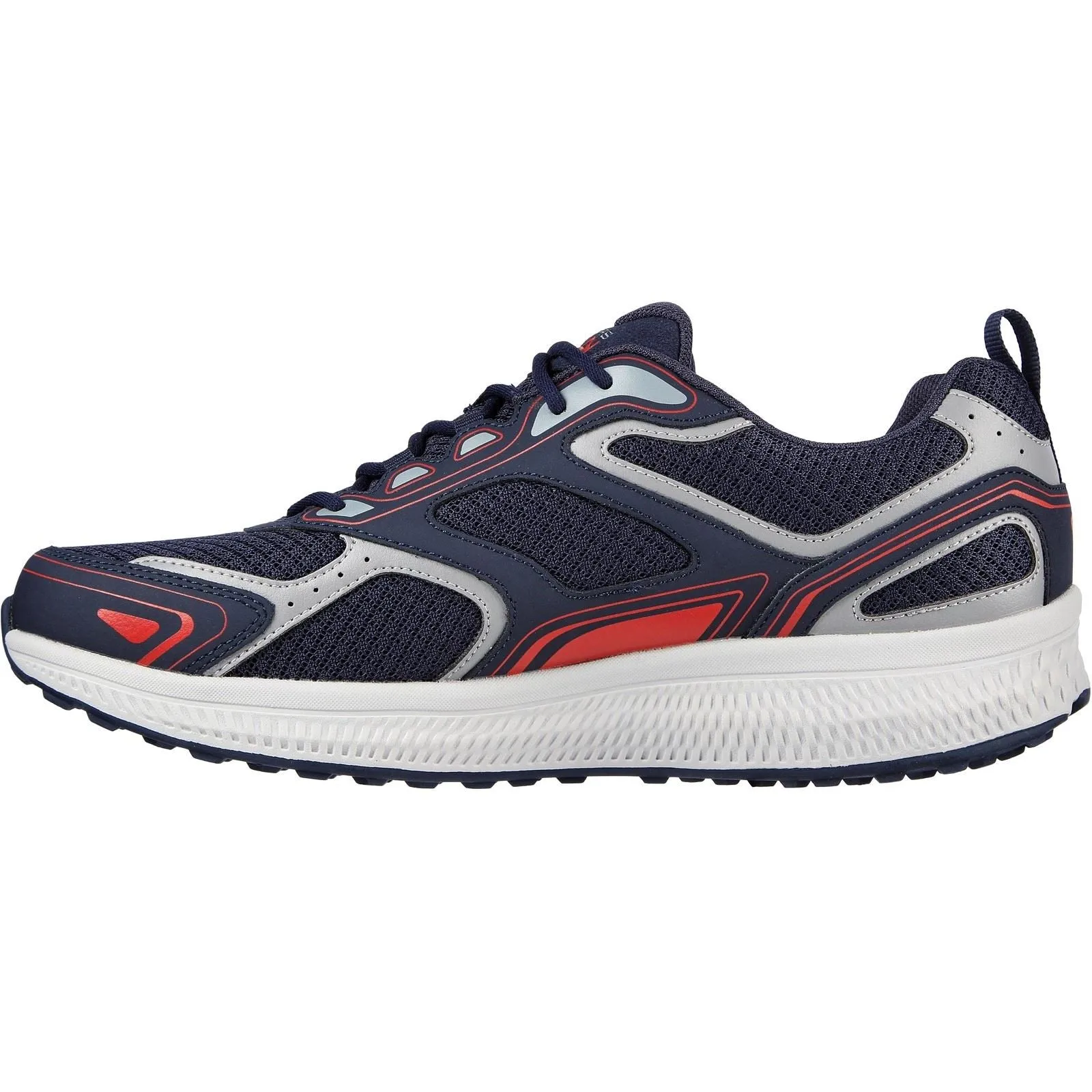 Men's Wide Fit Skechers 220034 Go Run Consistent Wide Trainers - Navy/Red