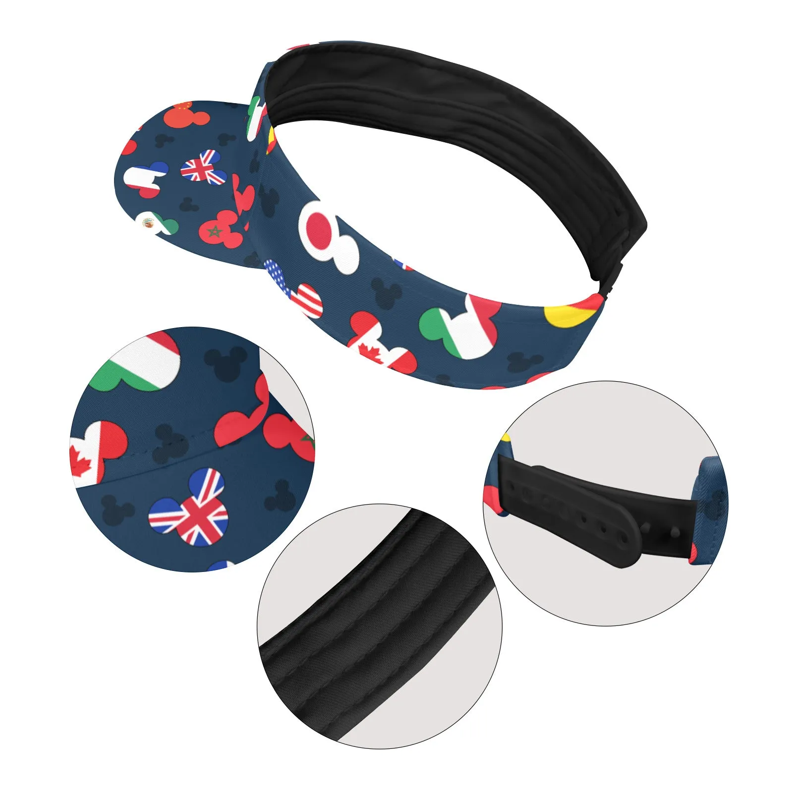 Mickey Flags Athletic Visor