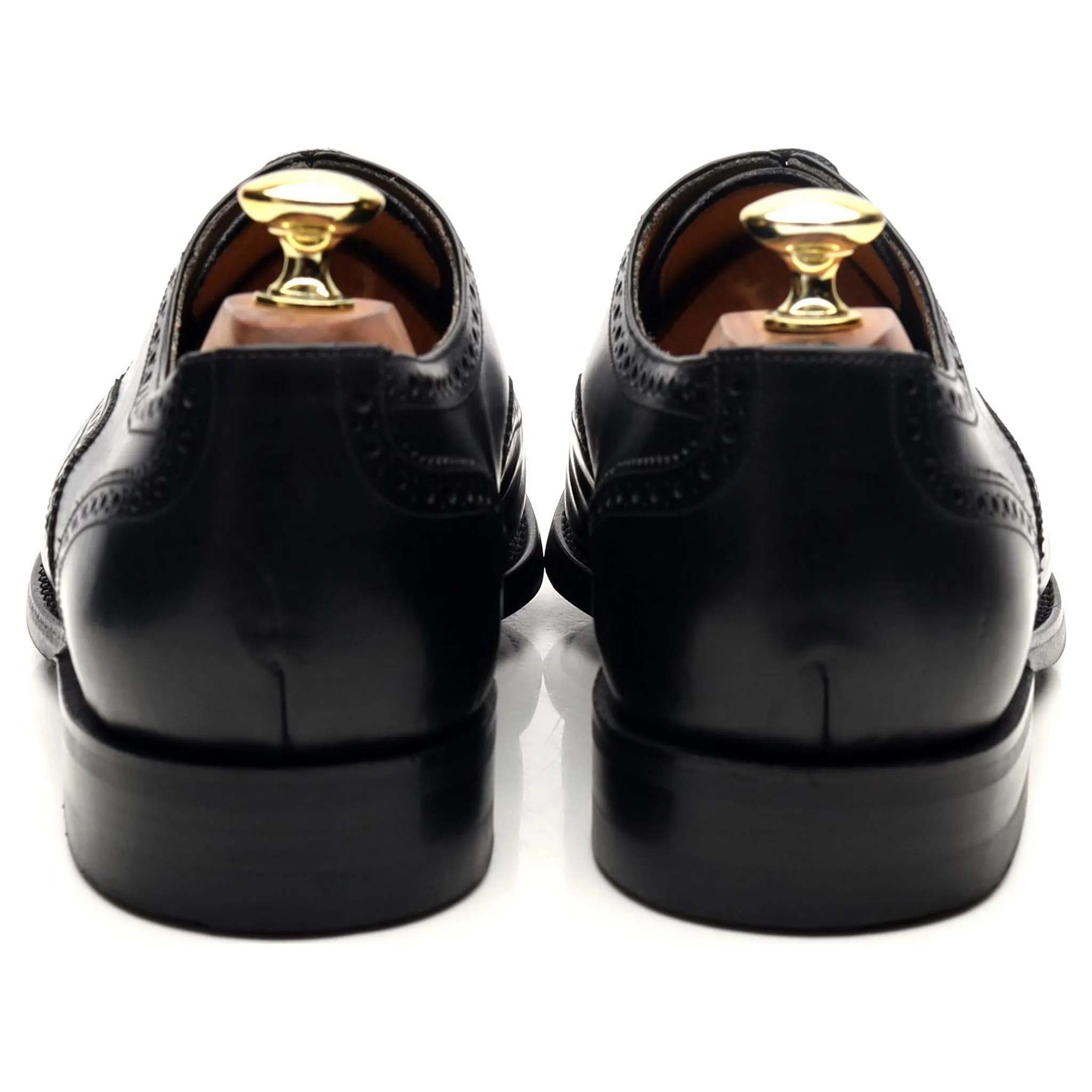 'Mirfield' Black Leather Oxford Brogues UK 7.5 F