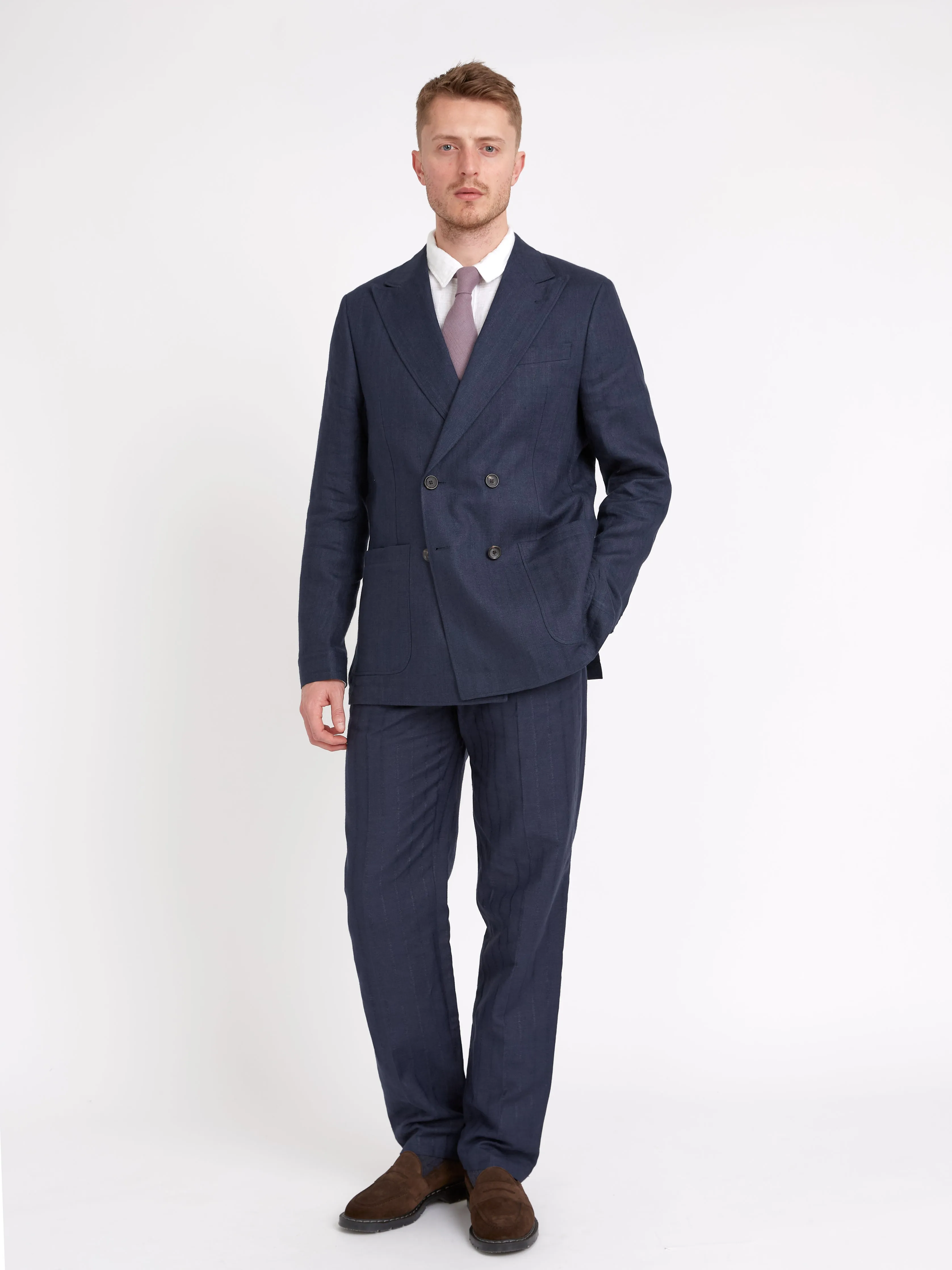 Navy Dillard Double-Breasted Suit