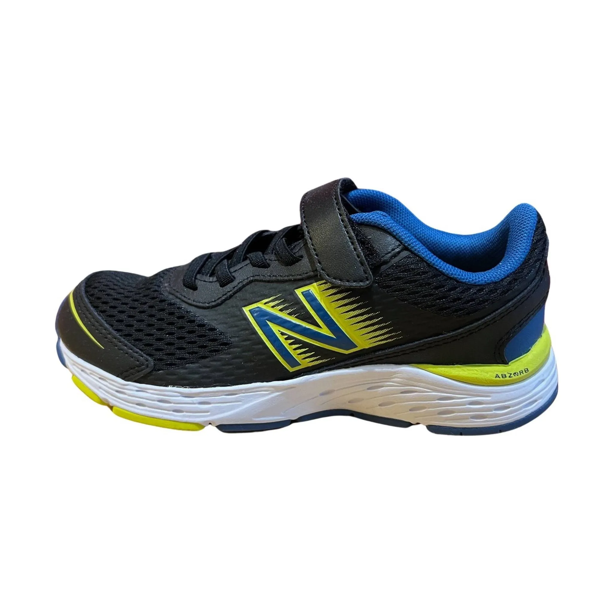 New Balance Kids' 680v6 - Black/Green/Blue - ONLINE STORE CREDIT/EXCHANGE ONLY