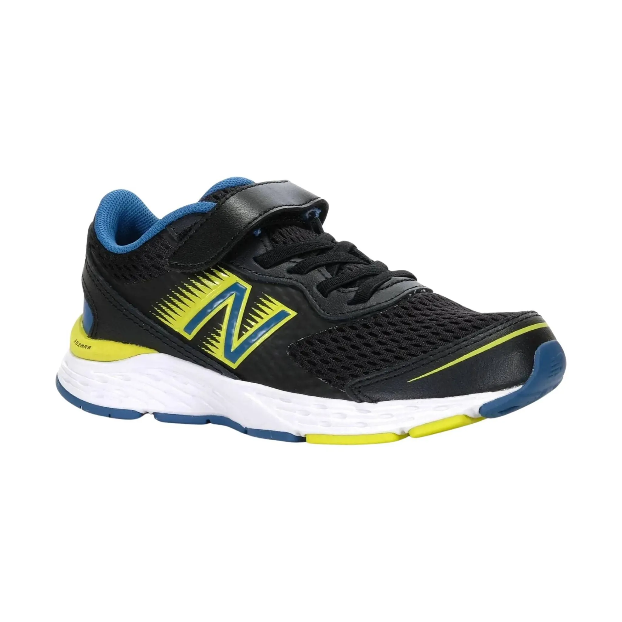 New Balance Kids' 680v6 - Black/Green/Blue - ONLINE STORE CREDIT/EXCHANGE ONLY