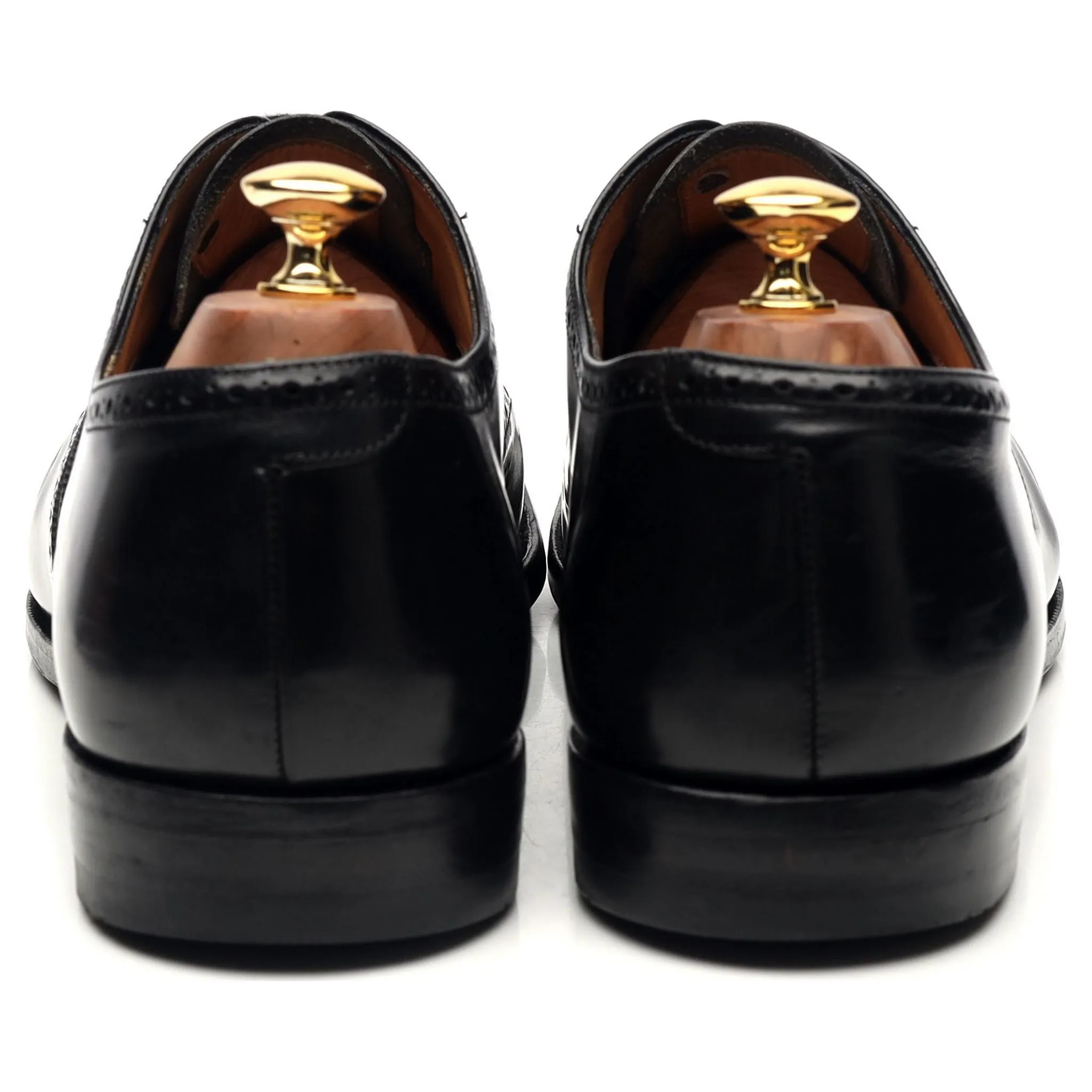 'New York' Black Leather Oxford Brogues UK 10 G