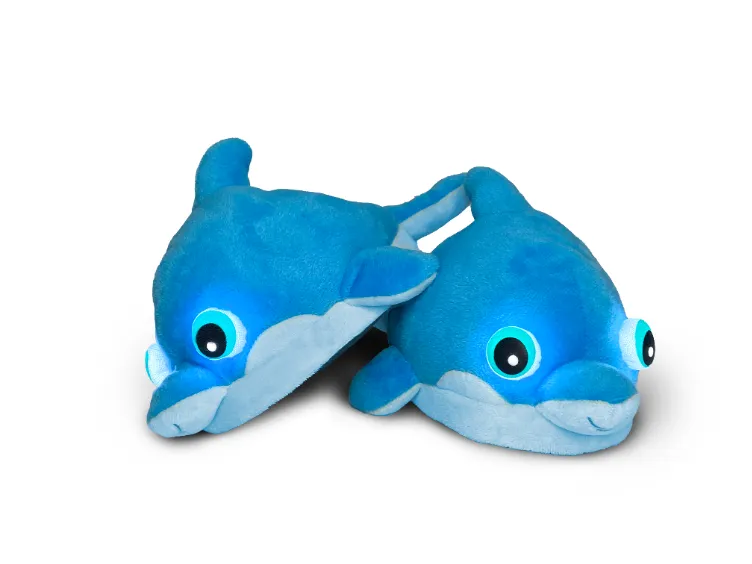 NightBuddies - Dolphin Light-up Slippers