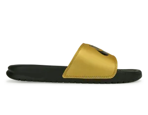 Nike Women's Benassi JDI Sandal Black/Metallic Gold