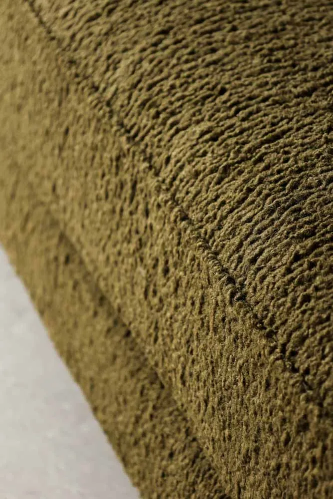 Olive Chunky Boucle Sofa