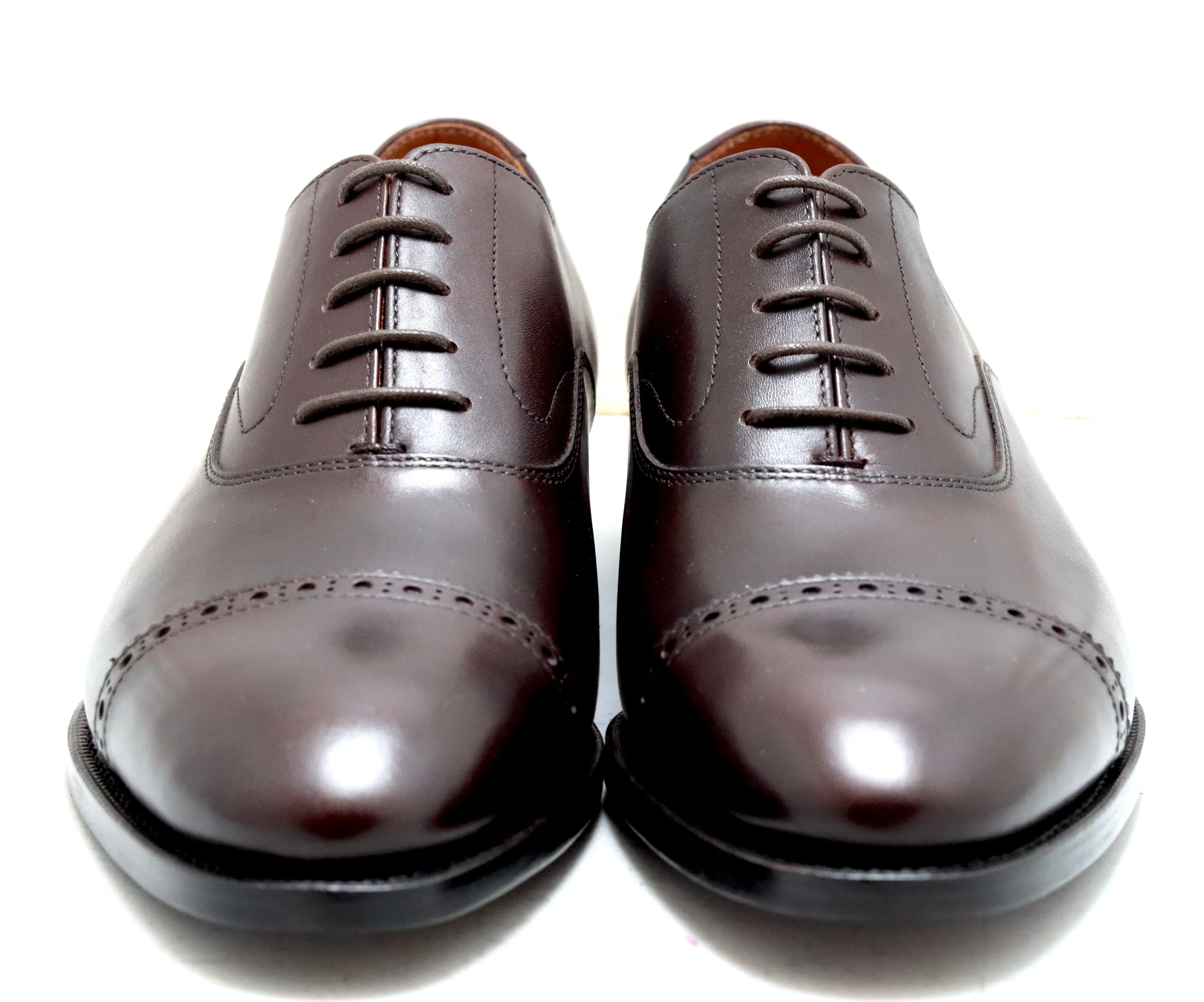 oxford toecap brogue |  dark brown  | Calf