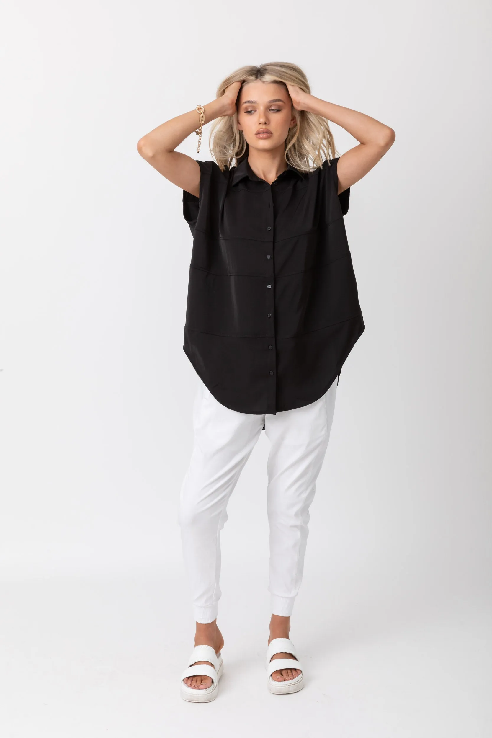 PANDA Blouse Black