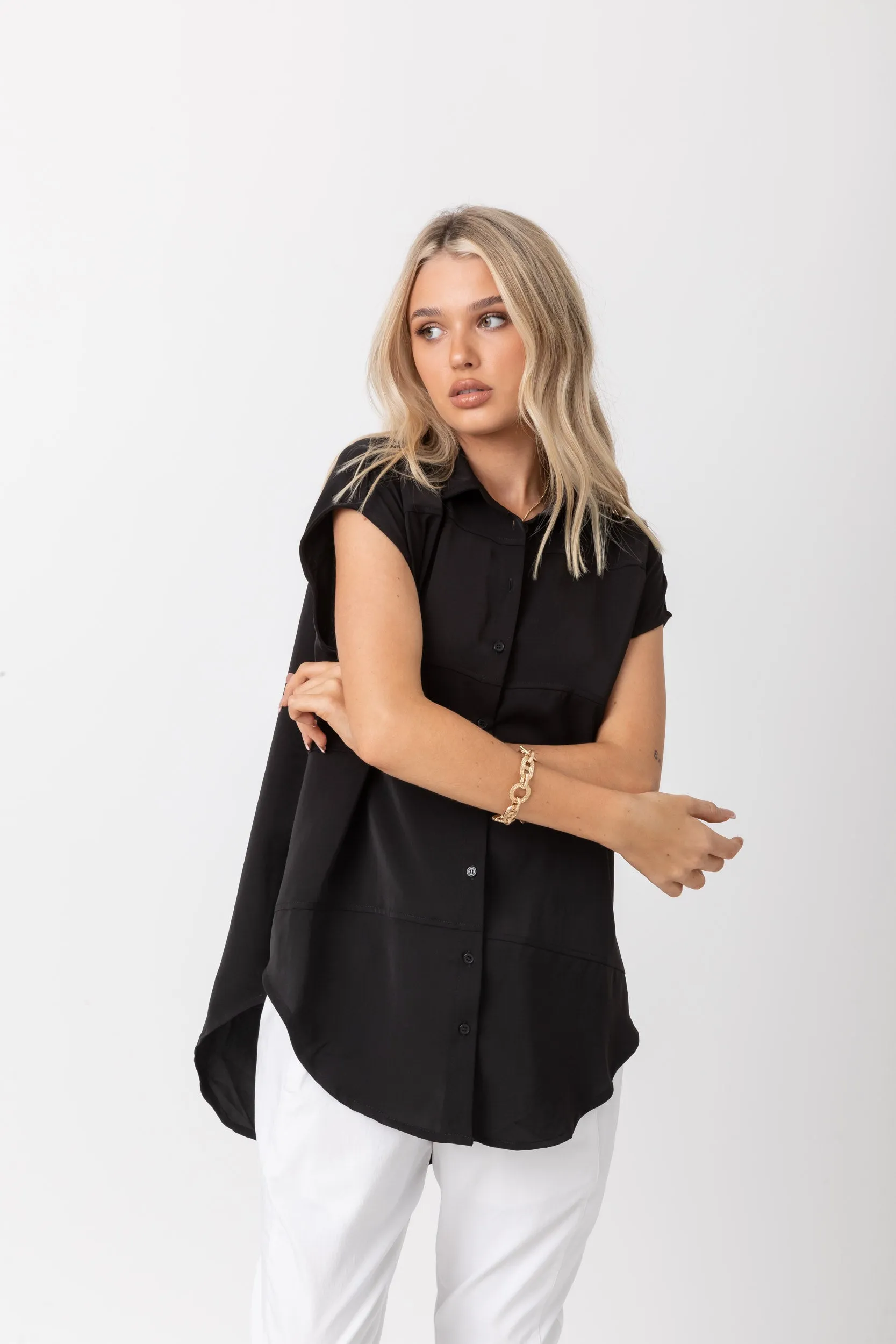 PANDA Blouse Black