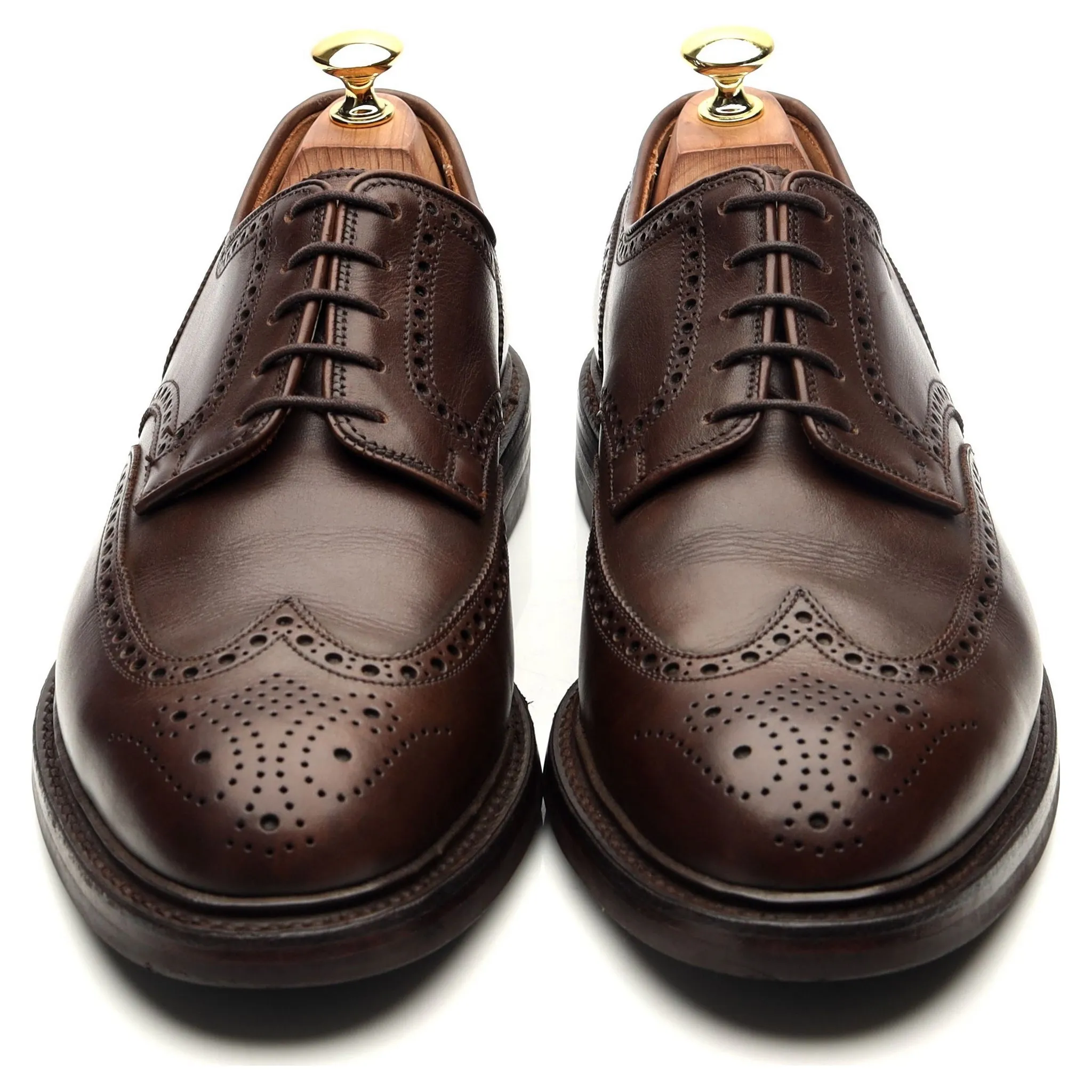 'Pembroke' Dark Brown Leather Derby UK 8.5 E