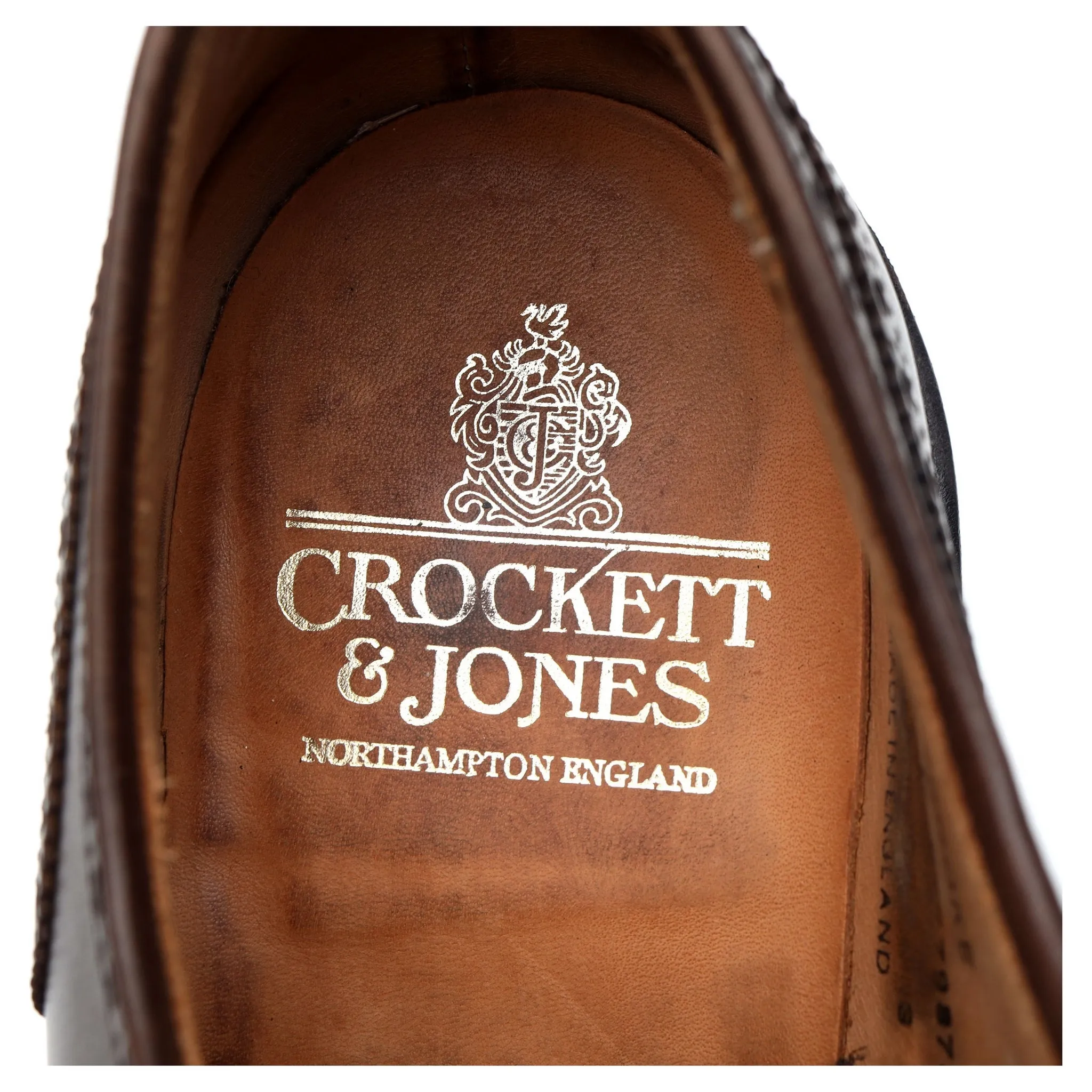 'Pembroke' Dark Brown Leather Derby UK 8.5 E