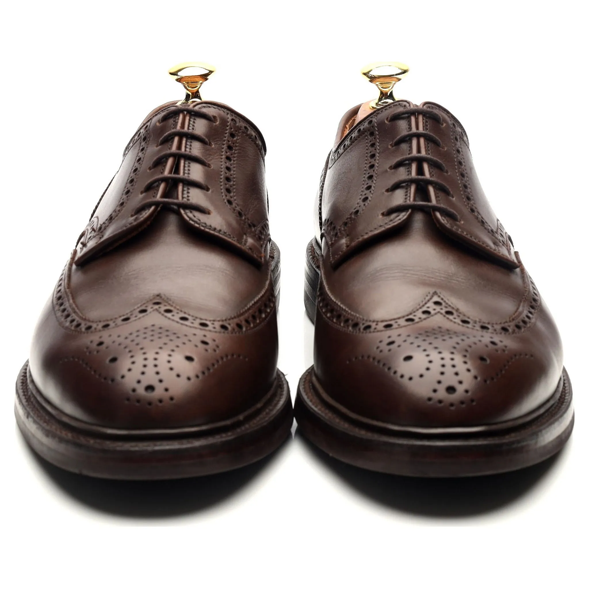 'Pembroke' Dark Brown Leather Derby UK 8.5 E