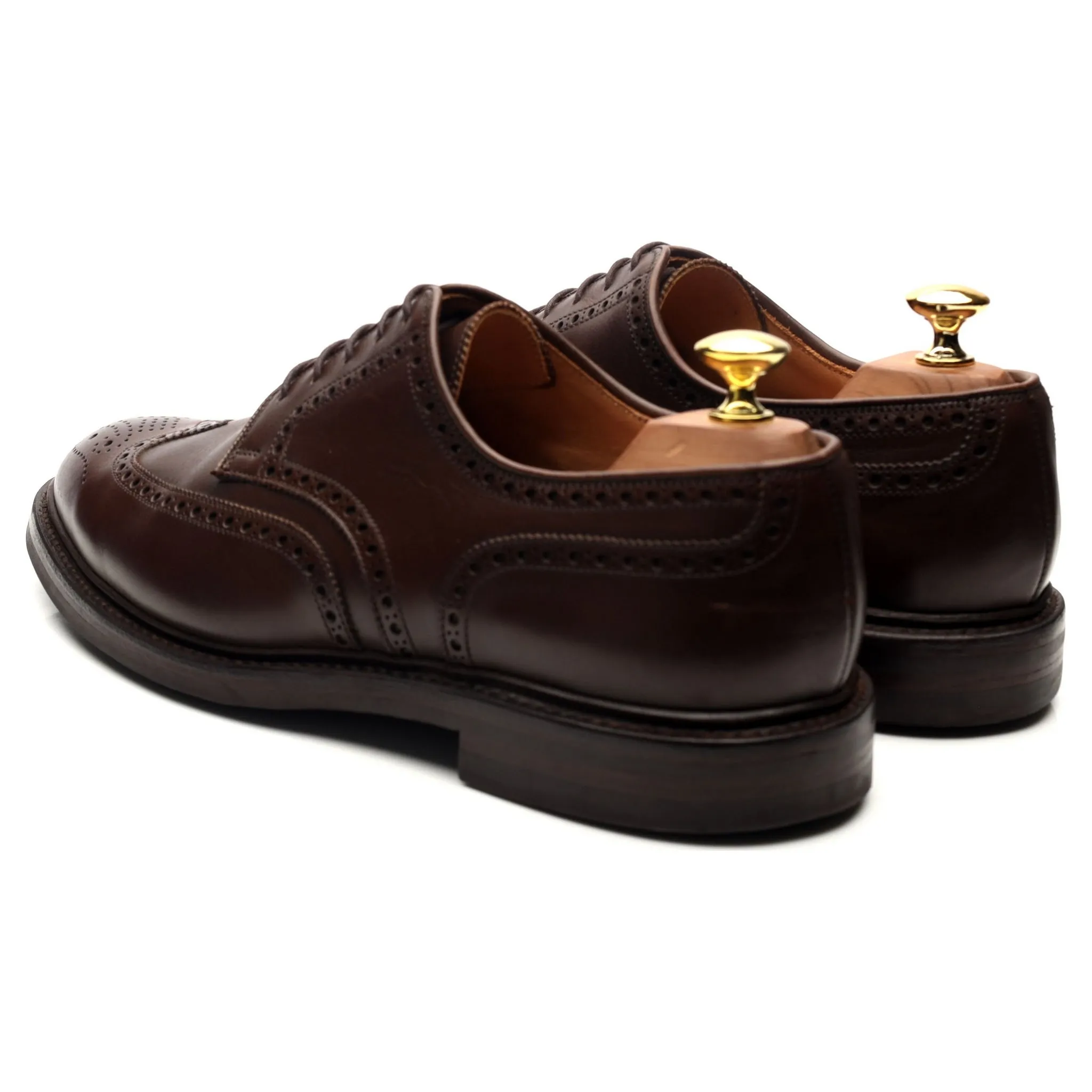 'Pembroke' Dark Brown Leather Derby UK 8.5 E