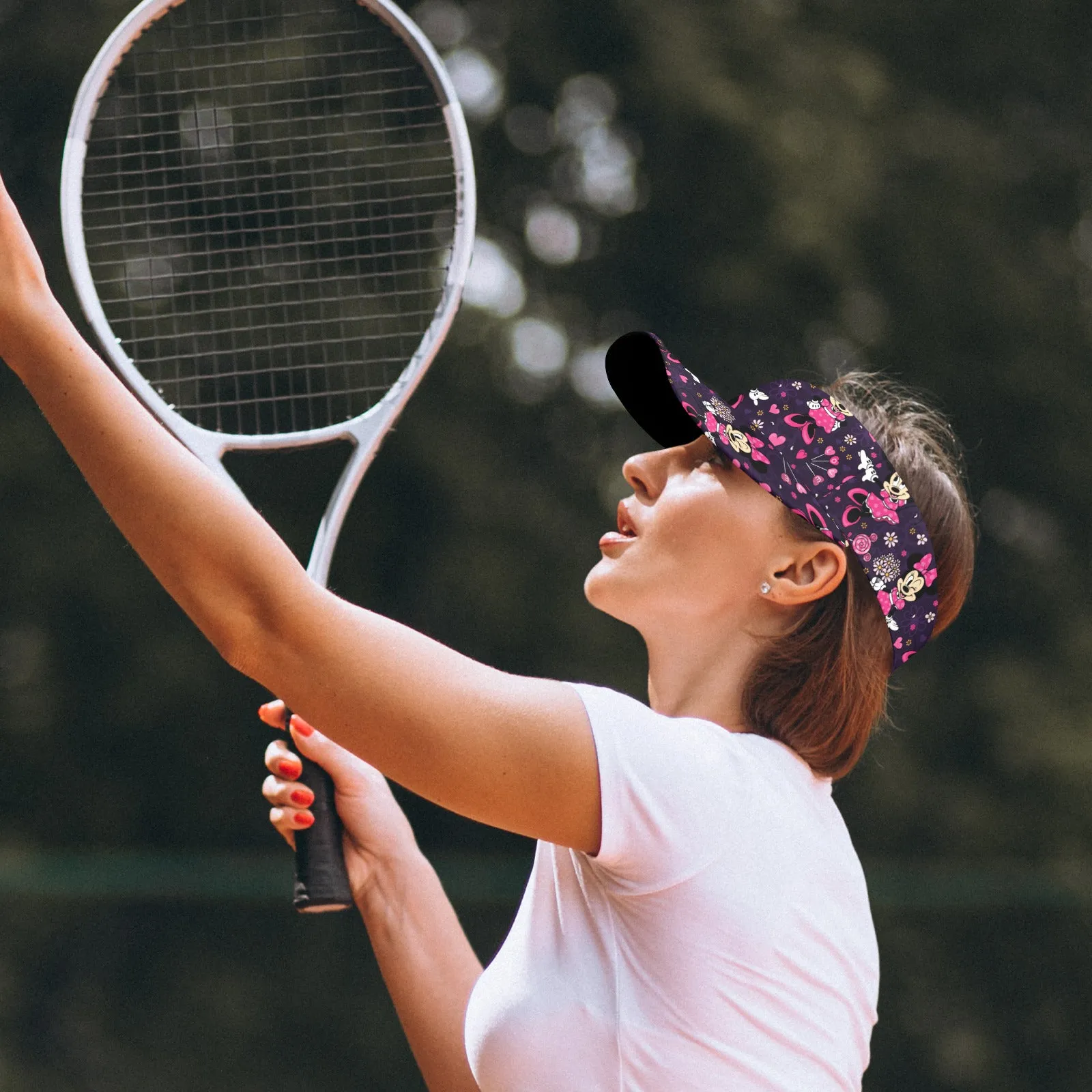 Pink Minnie Athletic Visor