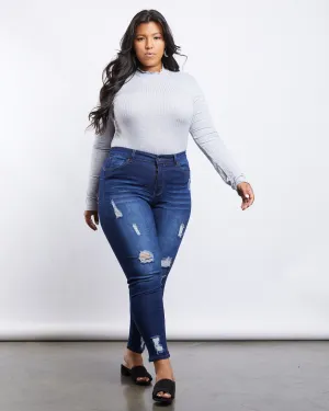 Plus Size Lilia Ripped Jeans