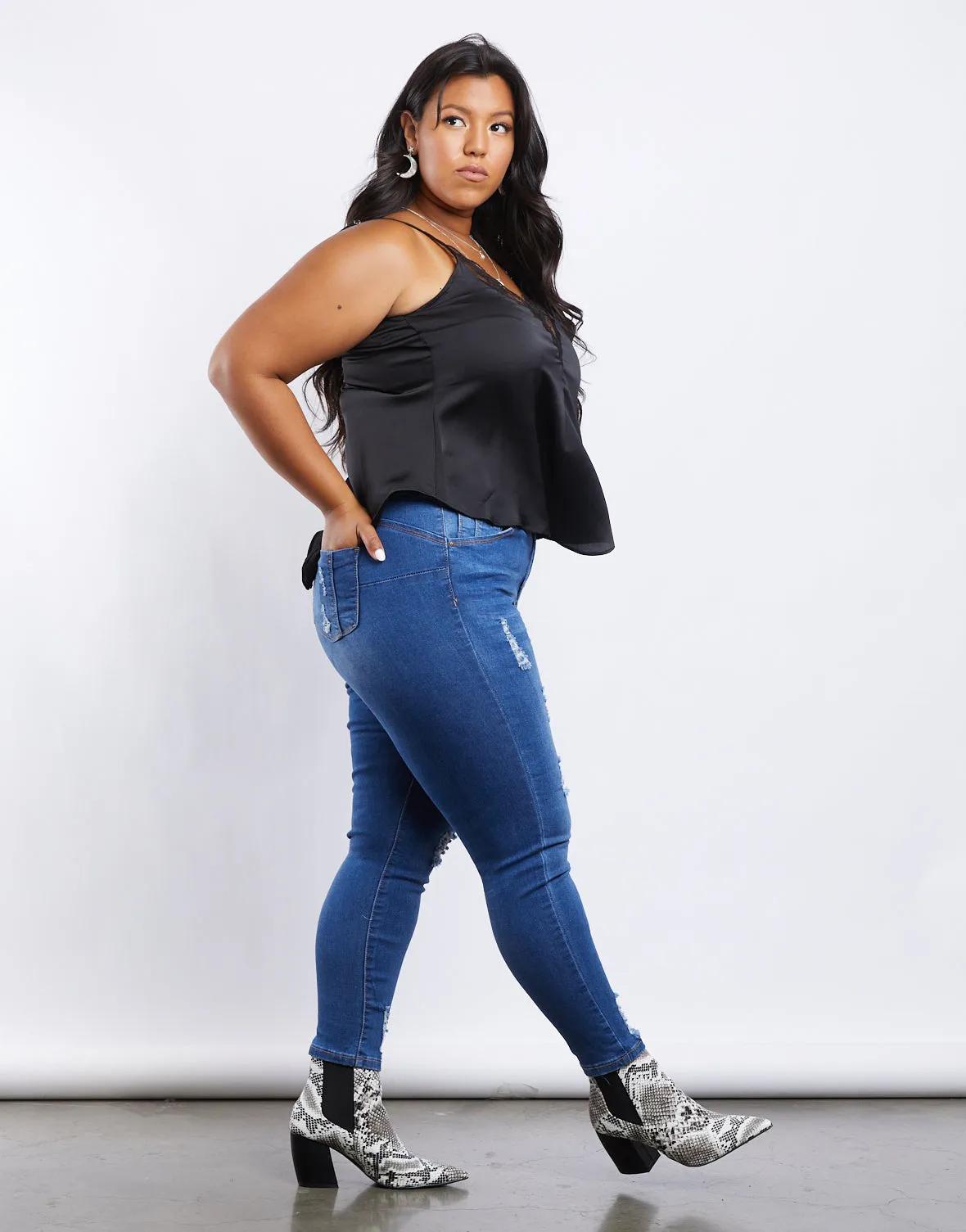 Plus Size Lilia Ripped Jeans