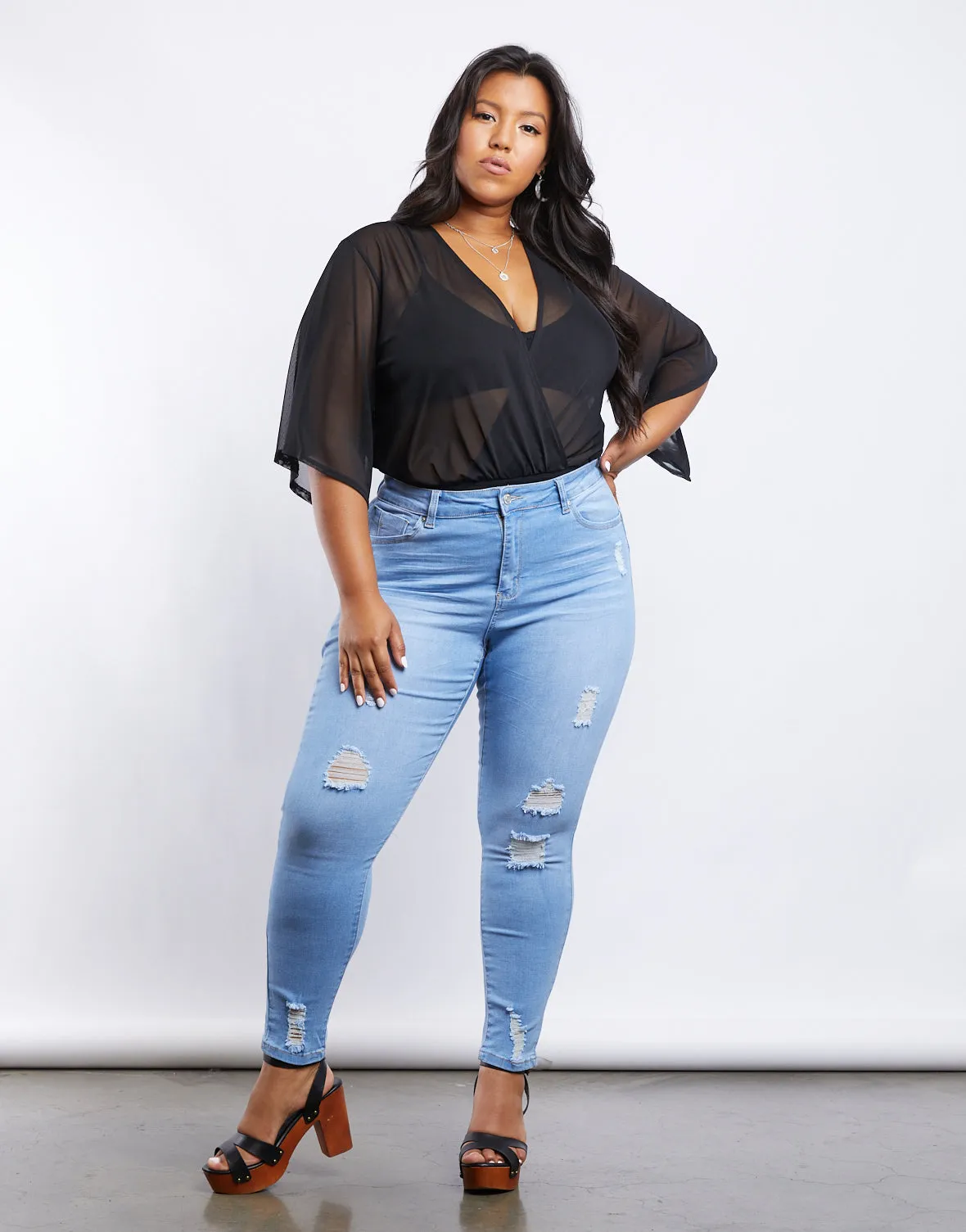 Plus Size Lilia Ripped Jeans