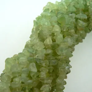 Prehnite Chip Beads 35" Strand