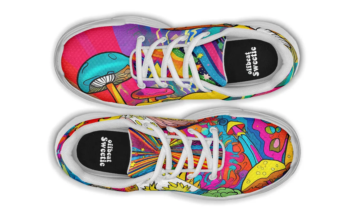 Psychedelic Mushies Chunky Sneakers