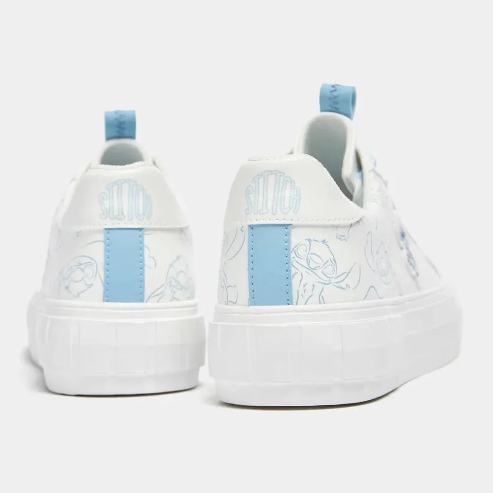 Pull & Bear LILO & STITCH Sneakers Women - WHTBLU